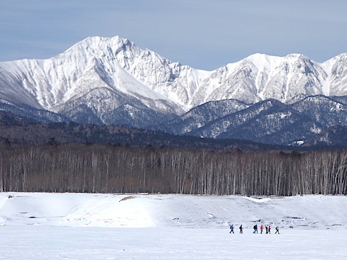 冬のニペソツ山